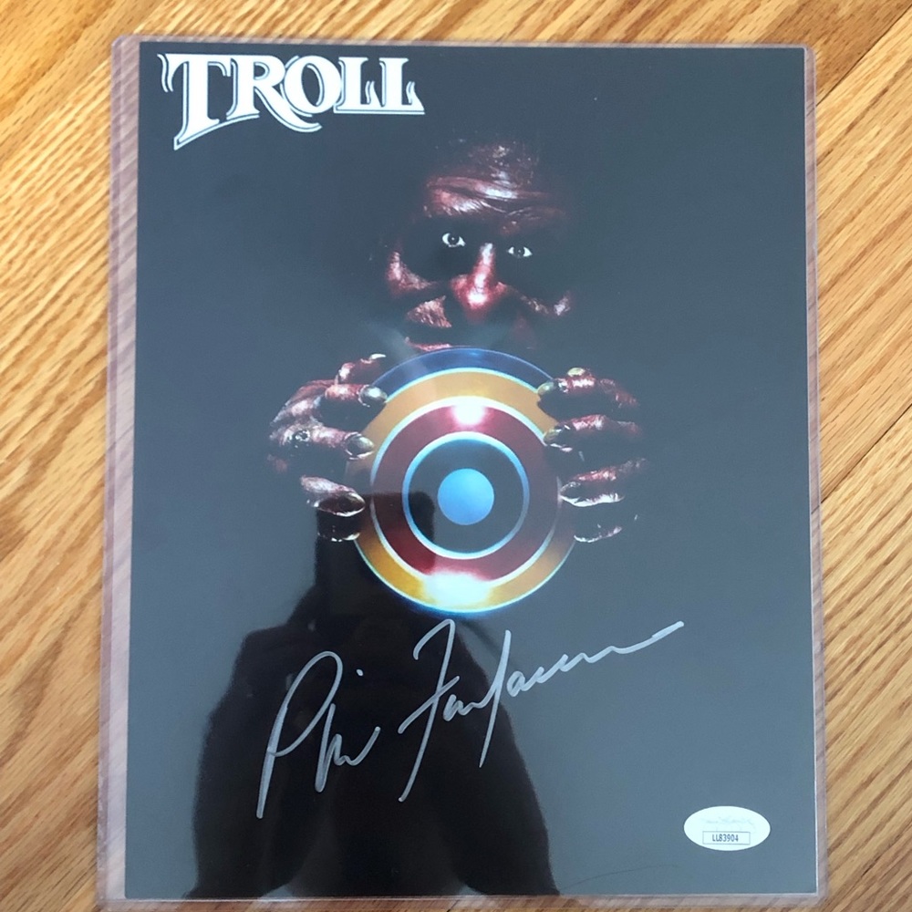 PHIL FONDACARO AUTOGRAPH 8X10 PHOTO TROLL HORROR SIGNED  - JSA COA certified
